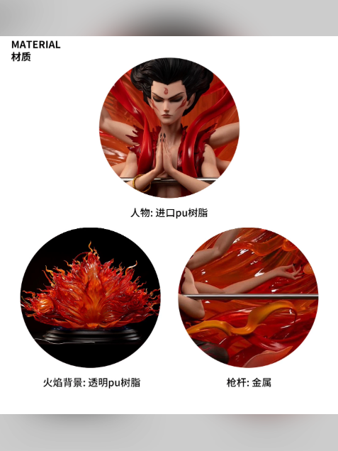 Six-Armed Lotus Flame Ne Zha 1/6 Statue – Nezha Series | Funcrazy Studio - product detail