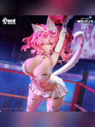 Animester Studio – Original Work-Cathy: Fluffy Cat Wrestler-1/6