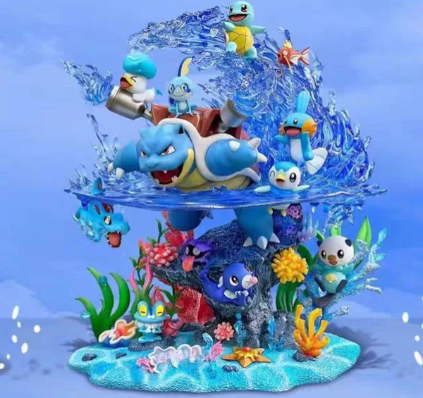 Water-Type Family: Ocean Blastoise Statue – Pokemon | Egg Studio - product detail