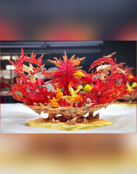 Blaziken Evolution Family: Blazing Nest Statue – Pokemon | Ppap Studio - product detail