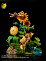 Eevee & Pikachu: Sunflower Garden Statue – Pokemon | Moon Shadow Palace Studio - Image 5
