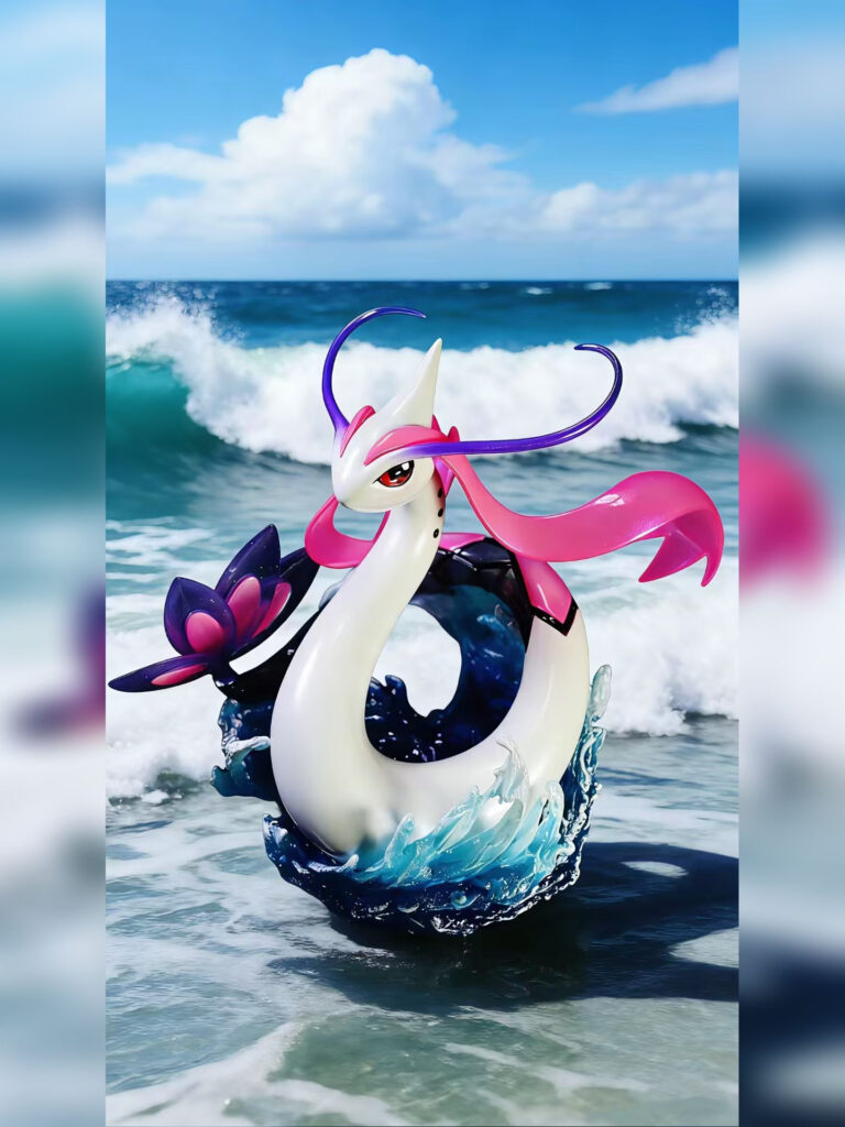 Milotic: Custom Colors Statue – Pokemon | Pallet Town Studio - product detail