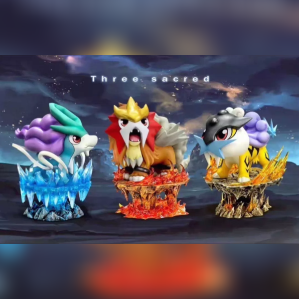 Ppap Studio – Pokemon-Entei, Suicune and Raikou: Chubby Legendary Beasts