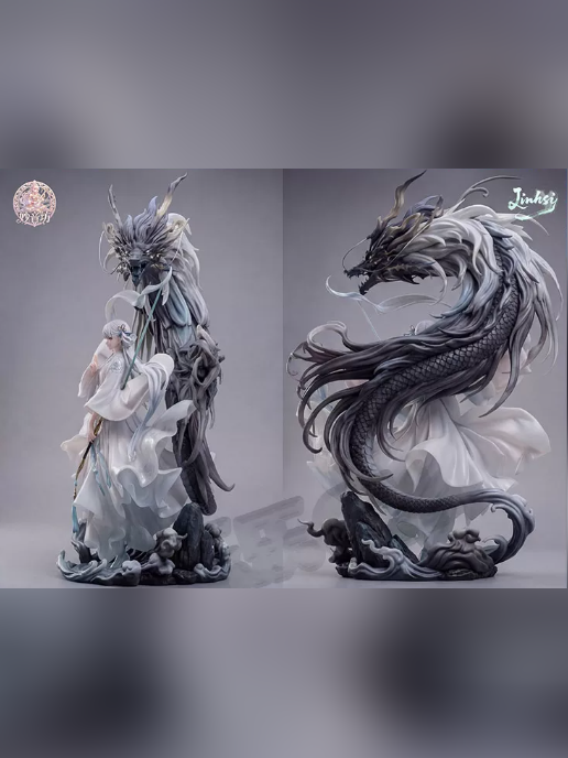 Jinhsi: White Robes and Dragon 1/6 Statue – Wuthering Waves | MiaoYinFang Studio - product detail