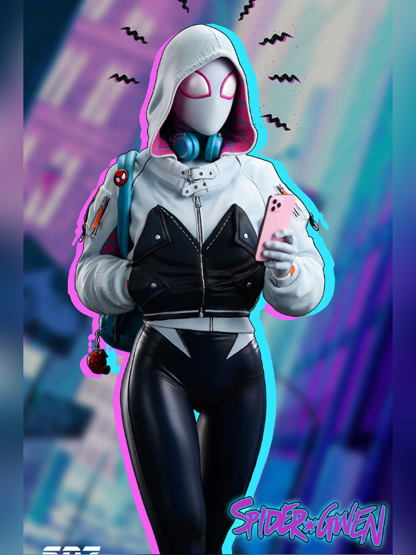 Spider-Gwen: Day Off 1/4 Statue – Marvel | Sdz Studio - product detail