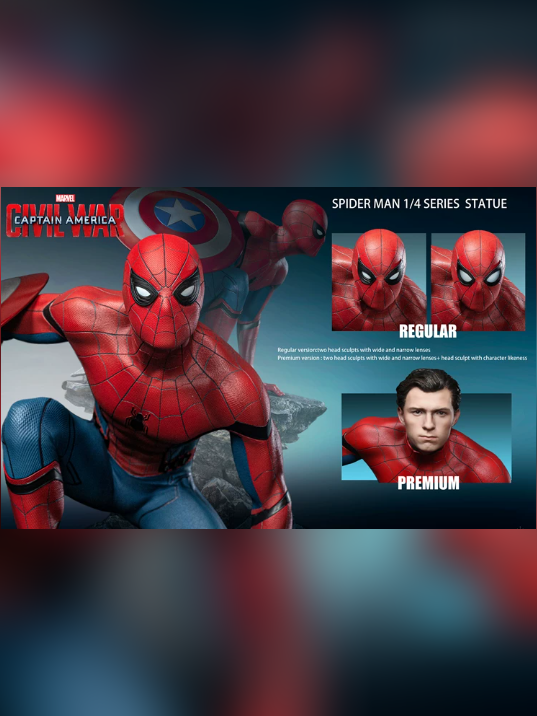 Spider-Man: Captain America’s Shield 1/4 – Marvel | Queen Studio - product detail