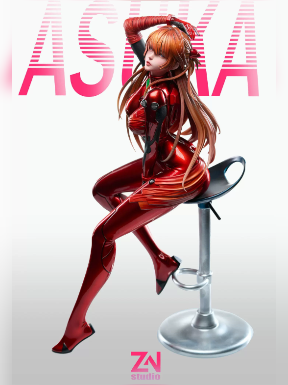 Asuka High Stool 1/4 Statue – Neon Genesis Evangelion | Zn Studio - product detail