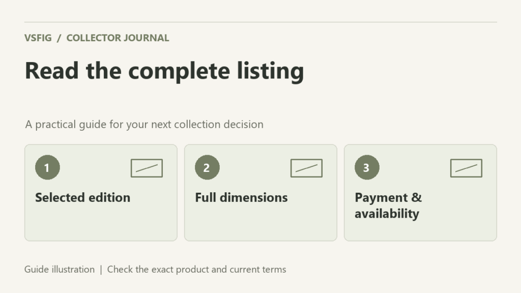 VSFIG guide illustration: Read the complete listing. Selected edition. Full dimensions. Payment & availability.